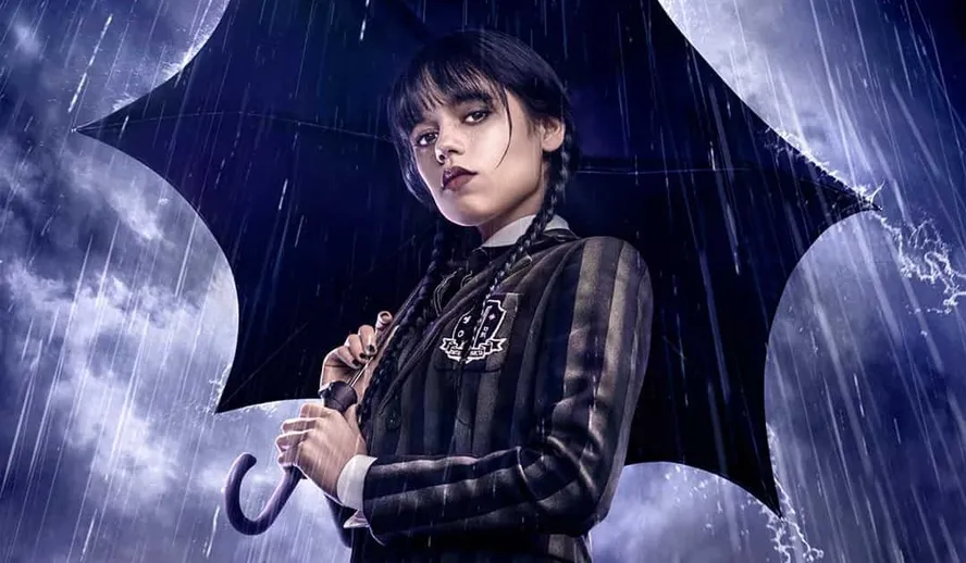 poster da primeira temporada de Wandinha na Netflix