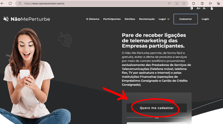 Print do site Não Me Perturbe - 1