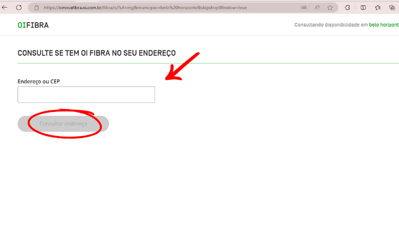 Print consulta de cobertura site Oi -2