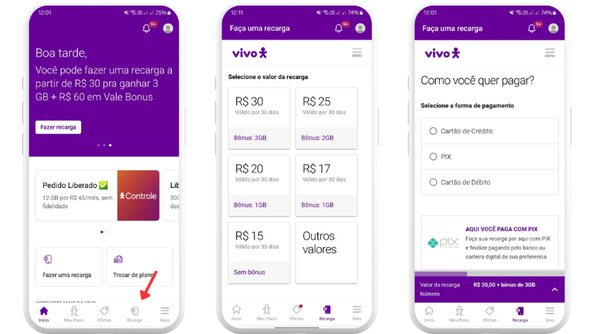 Recarga Vivo: valores, validade e como recarregar! Atualizado 2026