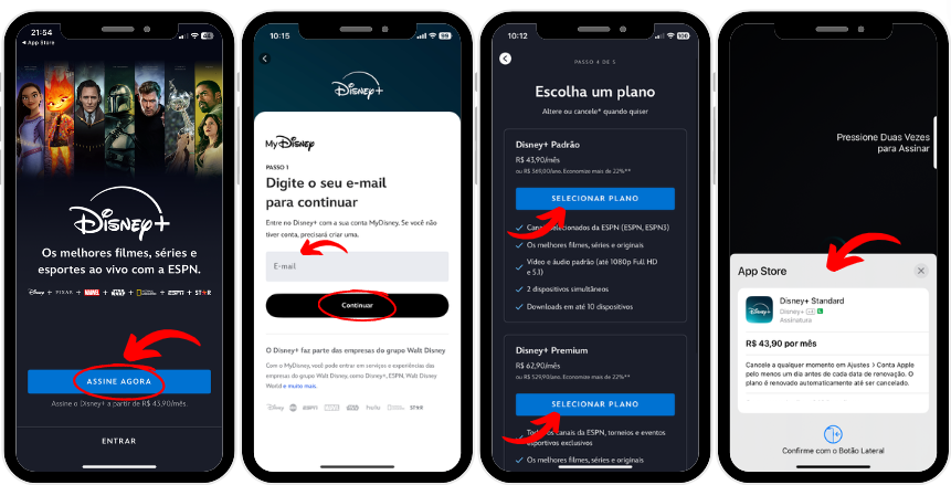 Passo a passo de como assinar Disney+ (Star Plus) pelo aplicativo