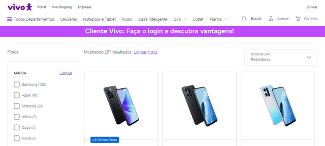 4 - Escolha um aparelho
