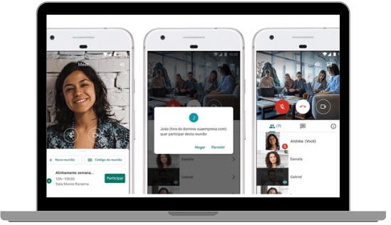 imagem de reunião no meet