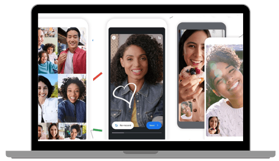 imagem de reunião no google duo