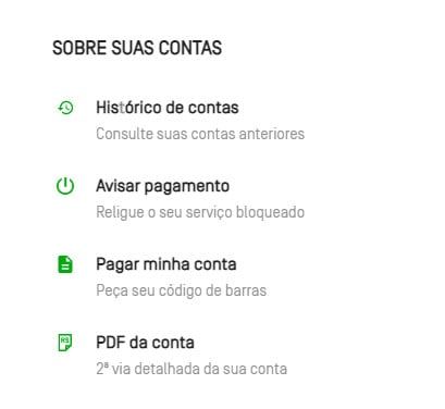 Baixar a fatura