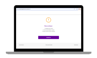 Notebook com imagem do site vivo ads na tela