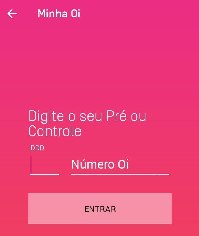 Acesse o Minha Oi, usando seu nome de usuário e CPF. Caso o cliente não possua um cadastro, basta entrar no site da operadora para criar a conta;